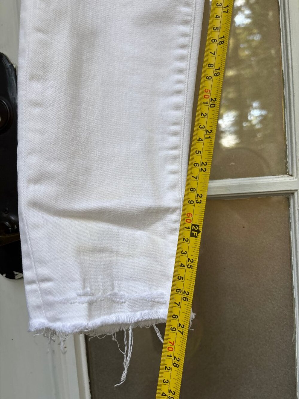 R13 Jenny Mid Rise Skinny Jeans – Size 29 – White Distressed - Picture 2 of 16